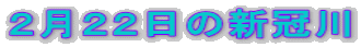 2月22日の新冠川